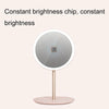 H-M-02 12 LEDs Portable Charging Magnetic Folding Travel Light Makeup Mirror(Apricot)