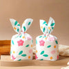 1bag Candy Packaging Bags Baking Biscuit Gift Bags 13.5x22cm(Fresh Flower)