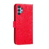 For Samsung Galaxy A32 4G Lace Flower Embossing Pattern Horizontal Flip Leather Case with Holder & Card Slots & Wallet & Photo Frame(Red)