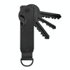 Compact Key Organizer Metal Key Chain Can Hold 2-6 Keys Black