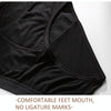 Bamboo Fiber Women Period Panties 4-Layer Mid Waist Leak-proof Menstrual Underwear, Size: XXL(Black)