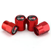 4pcs /Set For GR Metal Car Tire Valve Modification, Color: Red