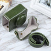 For Sony ZV-1F Vlog Camera Full Body Magnetic Leather Camera Case Bag with Strap (Green)