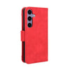 For Samsung Galaxy S24 FE 5G Skin Feel Calf Texture Card Slots Leather Phone Case(Red)