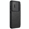 For Samsung Galaxy S25 5G NILLKIN QIN Series Pro Sliding Camera Cover Design Leather Phone Case(Black)