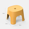 Household Bathroom Row Stools Plastic Stools Thickened Low Stools Square Stools Small Benches, Colour: Maple Yellow Adult