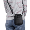 Universal Litchi Texture Phone Crossbody Bag Leather Case for 5.5-7.2 inch Phones(Black)