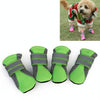 Dog Shoes, Breathable Neoprene, Reflective, Non-Slip, Green, Size L