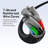 Baseus Flash Series 3 100W 3 in 1 Type-C to 8 Pin and Dual Type-C Fast Charging Data Cable, Length: 1.5m(Black)