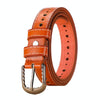 Dandali Ladies Microfiber Bottom Casual Buckle Belt Versatile Jeans Waistband, Length: 105cm(Brown)