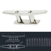 316 Stainless Steel Siamese Mooring Bollard For Marine Boat Yacht, Specification:  5 inch