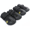 Waterproof Dog Boots, Size 7 (7x5.7cm), Black - Paw Protection