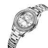 SKMEI 1534 elegant waterproof quartz steel band watch with diamond inlay(Silver)