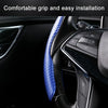 Car Universal Carbon Fiber Texture Leather Steering Wheel Cover (Black)