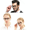 Black Frame Spring Hinge Anti Fatigue & Blue-ray Presbyopic Glasses, +2.00D