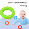 MAXSOINS MXO-7562KD Children Silicone Grip Device Olive Shape Rehabilitation Finger Grip Ring, Specification: 40LB(Red)