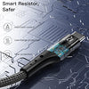 YESIDO CA109 3m 2A USB to 8 Pin Charging Data Cable(Black)