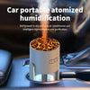 280ml Volcano Cup Rotating Air Humidifier Mini Colorful Ambient Light Car Aroma Diffuser(Pink)