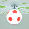 Creative Living Room Restaurant Cafe Football Shape LED Lamp Dome Light, Diameter: 20cm(Red)