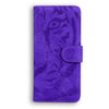 For Realme 13+ Global Tiger Embossing Pattern Flip Leather Phone Case(Purple)
