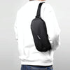 WEIXIER 8641 Men Running Waterproof Waist Bag Multifunctional Chest Bag Sports Leisure One-Shoulder Bag(Black)