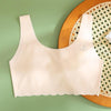 Seamless Girls Underwear Small Undershirt Summer Thin Bra, Size: 75/F(Light Apricot)