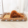 Cooling Pet Mat Bed - Breathable Rattan & Linen 50x40cm