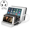 X6 96W 2.4A 8 USB Ports Smart Charger with Detachable Bezel, AU Plug(White)