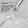 Space Aluminum Round Shape High Pressure Handheld Shower Head Water Saving Bathroom Accessories, Size: 23 x 8.2 x 2cm(Silver)