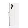 R64 Texture Single Fold Horizontal Flip Leather Case for Galaxy Note 10+, with Holder & Card Slots & Wallet(white)