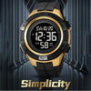 SKMEI 2078 Multifunctional Men 50M Waterproof Sports Fashion Digital Wrist Watch(Black Blue)