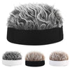 Wig Landlord Hat Retro Street Sailor Hat Skullcap without Eaves, Size: M (56-58cm)(White+Coffee )