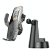 hoco HW27 Traveler Infrared RGB Wireless Fast Charging Car Center Console Holder(Black)