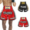 ZhuoAo Boxing Shotgun Clothing Training Fighting Shorts Muay Thai Pants, Style: Red Silver(M)