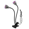 LED Clip Plant Lamp USB Remote Control Dimming Grow Light, Style: Double Head(Full Spectral)