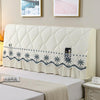 Bedside All-Inclusive Anti-Collision Quilted Thick Fabric Protective Cover, Size: 60x150cm(Eight Petals Beige)