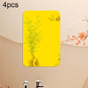 4pcs 15cm x 10cm Round Corner Models Rectangle Acrylic Mirror Stereo Wall Stickers(Gold)