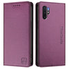 For Samsung Galaxy Note10+ RC01 Dual-Folded Magnetic Suction RFID Leather Phone Case(Violet)