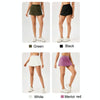 Women Sports Fake Two-Piece Quick-Drying Breathable Fitness Yoga Skirt Pants, Size: M(Merlot Red)