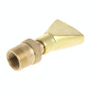 Water View Rockery Fountain All Copper Stainless Steel Adjustable Universal Fan-shaped Flat Nozzle, Size: 6 Point(Brass)