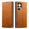 For Samsung Galaxy S25 Ultra 5G Suteni Calf Texture Horizontal Flip Leather Phone Case(Khaki)