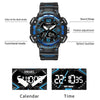 SMAEL 8076 Outdoor Night Light Mountain Climbing Men Sports Watch(Black Blue)