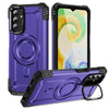 For Samsung Galaxy A04s Lens Holder MagSafe Phone Case(Purple)