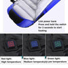 USB Electric Heating Down Cotton Sleeping Bag 3-speed Temperature Adjustment (180+30)x75cm(Orange)