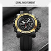 SKMEI 2065 50M Waterproof Multifunctional Men Dual Display Sports Digital Wrist Watch(Black White)