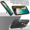 For iPhone 14 Metal Rotating Bracket TPU + PC Magnetic Phone Case(White)