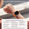ZGA W04 2.03 inch Screen Seconds Hand BT Call Smart Watch, Support Health Monitor / AI Voice Assistant / SOS(Orange)