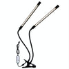 LED Plant Lamp Full Spectroscopy Natural White Remote Control Dimming Plant Growth Lamp, Power: 18W Double Head