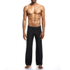 Comfortable Lounge Pants Homme Sleep Bottoms, Size:XXL (Black)