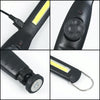 Car Home Car Work Maintenance Lamp Inspection Maintenance Light Emergency COB Charging Lamp (Black)